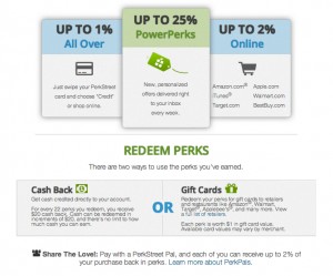 Perk Street Cash Back Rewards Debit Card